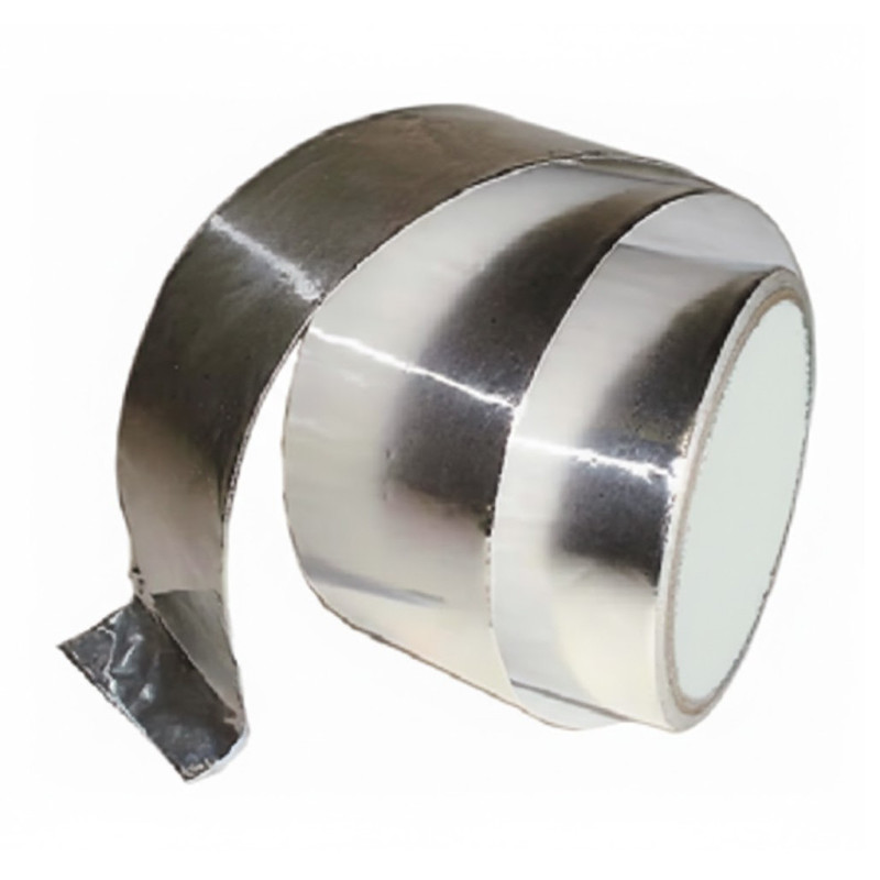 Aluminium-Klebeband 10 m x 50 mm, hitzebeständig bis 120º | Für Lüftungskanäle und Schornsteine