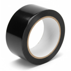 Cinta Adhesiva Aluminio Negra 25 m x 50 mm Resistente 120º | Para Conductos y Chimeneas