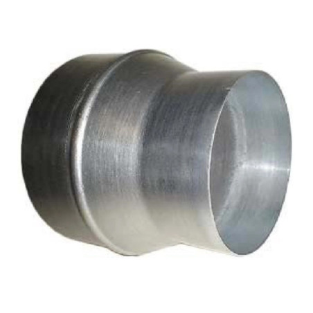 Galvanized Steel Hot Air Distribution Reducer 125-110 mm | Air Ducts