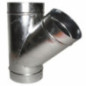 Té en acier galvanisé à 45° pour la distribution d'air chaud, 3 sorties Ø150 mm | Conduits d'air Té en acier galvanisé à 45° pour la distribution d'air chaud, 3 sorties Ø150 mm | Conduits d'air