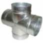 Cruz Acero Galvanizado Distribución Aire Caliente 2x125 mm 2x150 mm | Conductos de Aire Cruz Acero Galvanizado Distribución Aire Caliente 2x125 mm 2x150 mm | Conductos de Aire