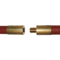 Vara Deshollinador Chimenea Profesional Roja 1,5 m | Limpieza Conductos y Chimeneas