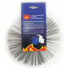 Erizo Deshollinador Redondo Acero Ø25 cm Rosca M12/175 con Bola | Limpieza Chimeneas