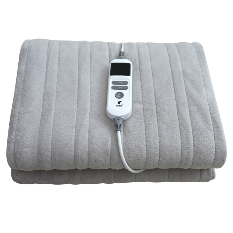 Coperta elettrica per letto 130W | Coperta elettrica 160x130cm | 10 livelli di calore | Scaldaletto con timer da 9 ore