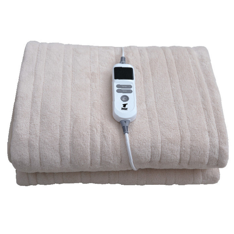 Coperta elettrica da 150 W per letto | Coperta elettrica 200x150 cm | 10 livelli di calore | Scaldaletto con timer da 9 ore
