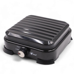 1 Burner Gas Stove with Lid | Portable Cooker | Butane and Propane Gas | Stainless Steel Body | Adjustable Heat