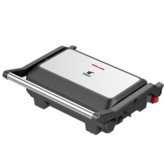 Sanduicheira Panini de 1000W | Grelha Elétrica Multiuso Antiaderente | Abertura de 180° | Pés Antiderrapantes