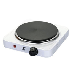 Hornillo Electrico 1 Fuego | Placa de Cocina Electrica 1000W 1 Quemador | Cocina Portatil 23.5x21x6.5 cm | Placa para Camping