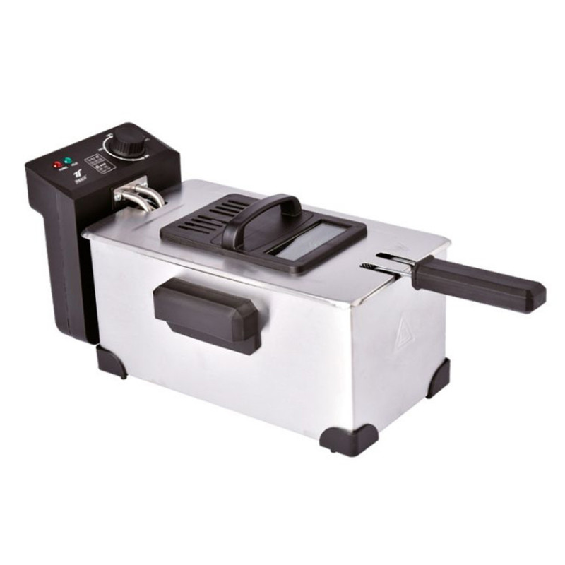 Fritadeira Elétrica Thulos de 3 Litros | Fritadeira Elétrica de 2000W com Termostato Ajustável | Fritadeira em Aço Inoxidável Fritadeira Elétrica Thulos de 3 Litros | Fritadeira Elétrica de 2000W com Termostato Ajustável | Fritadeira em Aço Inoxidável
