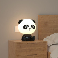 Lampara de Noche Infantil Oso Panda | LED Recargable con 8 Modos de Luz | Ambiente Mágico para Dormitorios