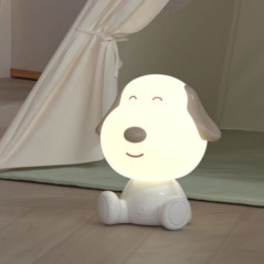 Luce notturna per bambini a forma di cane | LED ricaricabile con 8 modalità di illuminazione | Atmosfera magica per la camera da