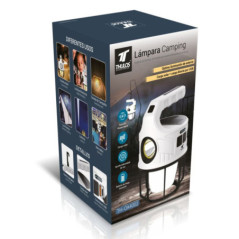 Lanterne de camping rechargeable avec batterie externe | 2 batteries de 1200 mAh | Lanterne portable avec chargement solaire et