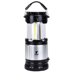 Rechargeable Camping Lantern with Power Bank | 1x1200mAh Battery | Portable Lantern with Solar and USB Type-C Charging