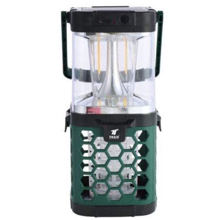Rechargeable Camping Lantern with Solar and USB Type-C Charging | Mosquito Killer Function | Portable Lantern with Folding Handl