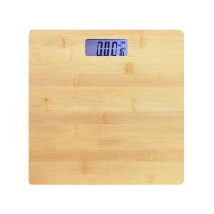 Bascula de Baño Digital de Madera | Peso Baño con Precision de 50gr | Capacidad Maxima 180kg | 28x28x30cm | Indicador en Kg o Lb
