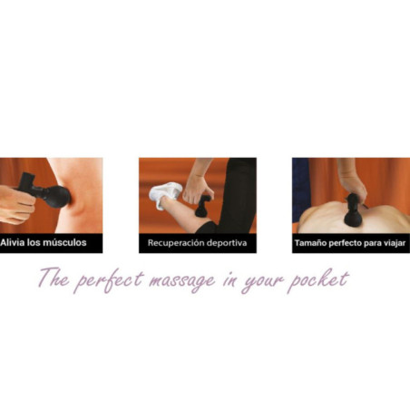 Portable Handheld Massager | Intense Vibration for Back, Neck, Legs | USB Rechargeable | For Muscle Relaxation