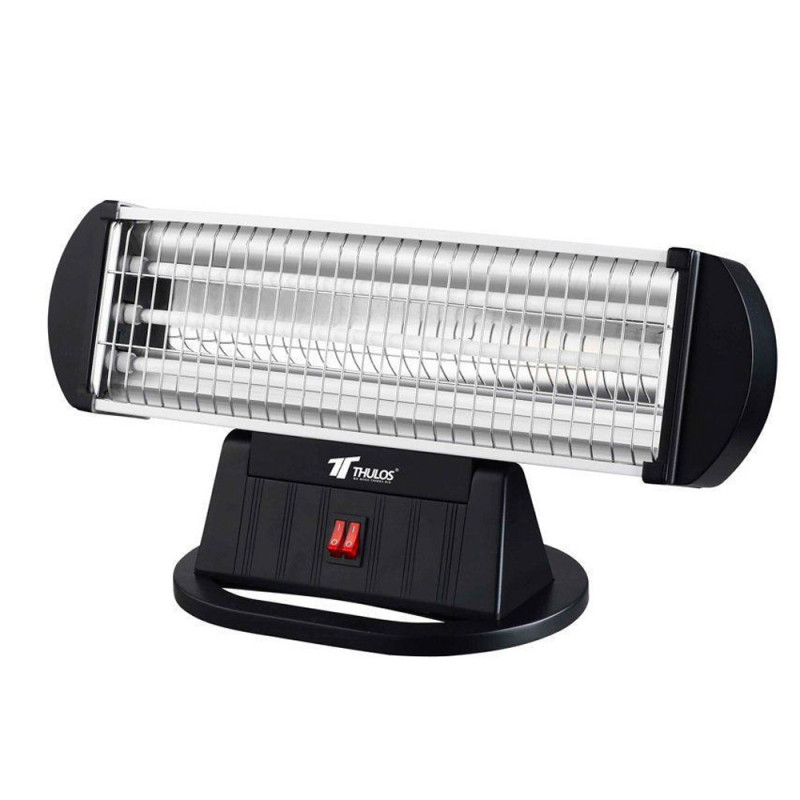 Radiateur à quartz à 3 niveaux de puissance (400-800-1200 W) | Chauffage à tubes de quartz | Radiateur avec protection anti-basc