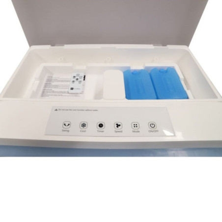Raffreddatore d'aria evaporativo portatile | 3 velocità | Serbatoio da 60 litri | Timer 12 ore con telecomando