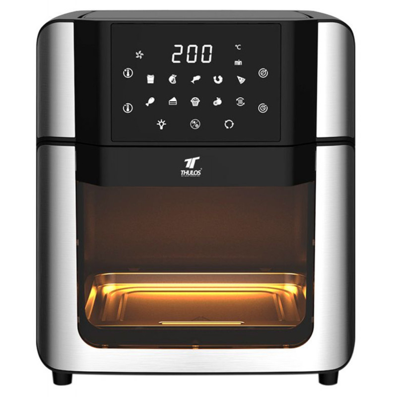 Friggitrice ad aria da 15 litri | Friggitrice ad aria programmabile da 2000 W con timer | Friggitrice senza olio con pannello to