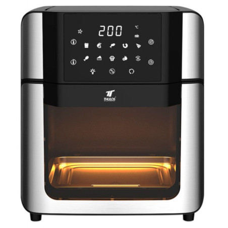 Friggitrice ad aria da 15 litri | Friggitrice ad aria programmabile da 2000 W con timer | Friggitrice senza olio con pannello to