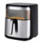 Friteuse à air chaud 10 litres | Friteuse à air chaud programmable 1700 W avec minuterie | Friteuse sans huile avec panneau tact