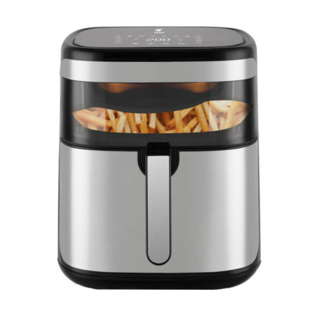 Friteuse à air chaud 10 litres | Friteuse à air chaud programmable 1700 W avec minuterie | Friteuse sans huile avec panneau tact