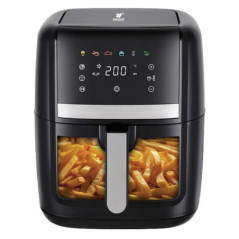 8 Liter Air Fryer | 1700W Programmable Air Fryer with Timer | Oil-Free Fryer with Touch Panel