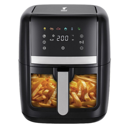 8 Liter Air Fryer | 1700W Programmable Air Fryer with Timer | Oil-Free Fryer with Touch Panel