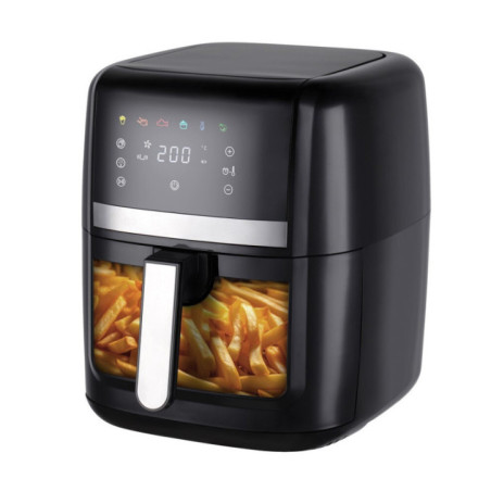 Fritadeira Elétrica sem Óleo de 8 Litros | Fritadeira Programável de 1700W com Timer | Fritadeira sem Óleo com Painel de Toque