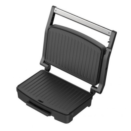 Sanduicheira Panini de 1000W | Grelha Elétrica Multiuso Antiaderente | Abertura de 105° | Pés Antiderrapantes | Toque Frio