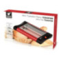 300W Bread Toaster | Mini Flat Horizontal Toaster | Toaster with Crumb Tray | 27.5x20.5x6cm | All Types of Bread