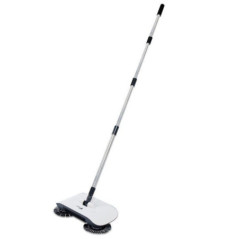 3-in-1 Broom, Mop, and Dustpan | Rotating Broom with 3 Brush Heads | Ideal for All Floors | 1.2m Adjustable Handle
