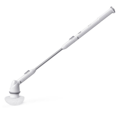 Cordless Telescopic Cleaning Brush | Rotating Brush with Extendable, Non-Slip Handle | Interchangeable Brushes