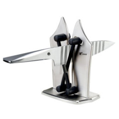 Affûteur de couteaux manuel | Affûteur de cuisine adapté à tous types de couteaux | Outil de coupe 12 x 7,7 x 16,5 cm