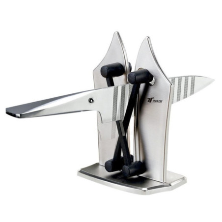 Afiador de facas manual | Afiador de cozinha adequado para todos os tipos de facas | Ferramenta de corte 12*7,7*16,5cm