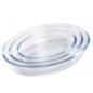 Set of 3 Oval Glass Oven Trays 0.7 - 2.4 Liters | Microwave, Freezer and Dishwasher Safe Containers