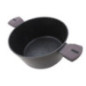 Forged Aluminum Casserole with Glass Lid Ø24 cm | Pot with Non-Stick Stone Effect Coating | Depth 12 cm
