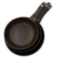 Juego 3 Sartenes de Aluminio | Sarten Marron para Todo Tipo de Cocinas 20cm - 24cm - 28cm | Revestimiento Antiadherente