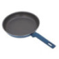 Lot de 3 poêles à frire en aluminium | Poêle bleue compatible tous feux 20 cm - 24 cm - 28 cm | Revêtement antiadhésif