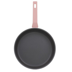 Juego 3 Sartenes de Aluminio | Sarten Rosa para Todo Tipo de Cocinas 20cm - 24cm - 28cm | Revestimiento Antiadherente
