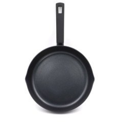 Set of 3 Aluminum Frying Pans | Double Pouring Spout Frying Pan for Induction Hobs 20cm - 24cm - 28cm | Non-Stick Coating