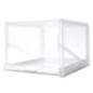 White Pull-Out Shoe Rack | Allows Easy and Quick Access to Shoes | Ventilation Holes for Footwear | 28x38x22 cm