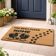 Dog Doormat 75x45 cm | Non-Slip and Durable Rug | Flexible and Recyclable Material | Ideal for Home Entrance