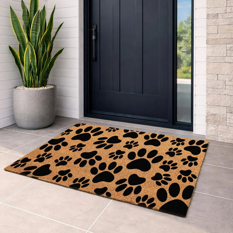 Footprint Doormat 75x45 cm | Non-Slip and Durable Rug | Flexible and Recyclable Material | Ideal for Home Entrance