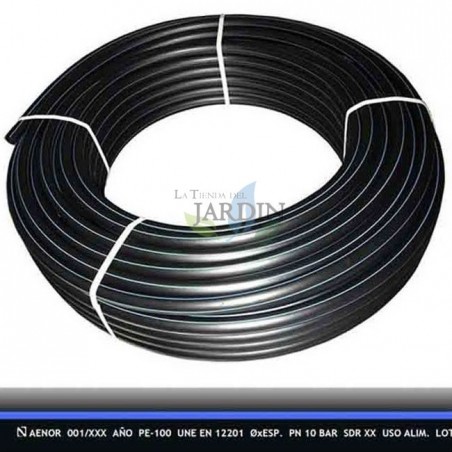 PE100 Polyethylenrohr in Lebensmittelqualität, 25 mm