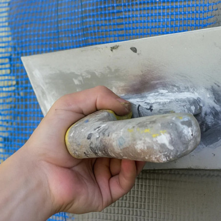 Blaues Mörtelgewebe 1 x 50 Meter | Ideales Mörtelgewebe für Abdichtungen | Glasfaser 90 g/m² 10 × 10 mm