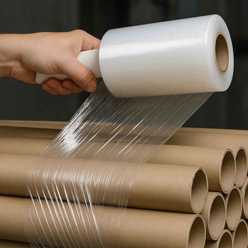 Rotolo di pellicola per imballaggio manuale 12,5 cm x 175 m 15 micron | Ideale per stoccaggio e trasporto | Pellicola trasparent Rotolo di pellicola per imballaggio manuale 12,5 cm x 175 m 15 micron | Ideale per stoccaggio e trasporto | Pellicola trasparent