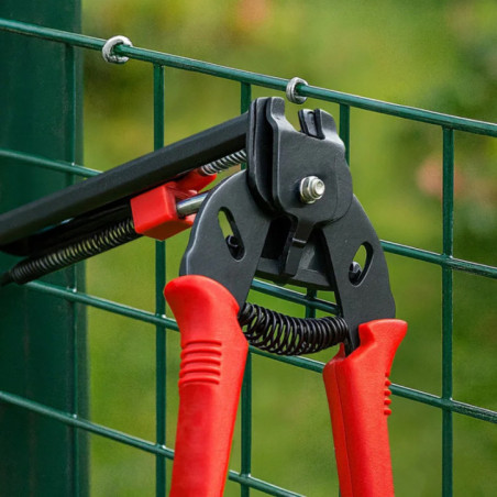 Grapadora de Cerramientos | Herramienta Ideal para Fijacion de Mallas, Vallas y Alambre | Fija de Forma Rapida y Duradera