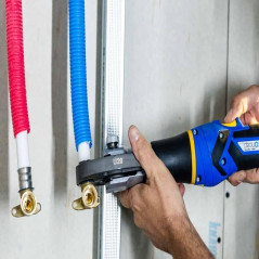 Raccord mâle 1/2'' pour tube multicouche 20 mm, à utiliser avec machine à sertir, gris