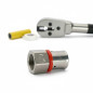 1/2'' female fitting for 20 mm multilayer tube, use with crimping machine, gray